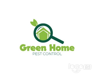 GreenHome绿色家园logo设计欣赏