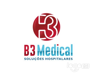 B3Medical医疗logo设计欣赏