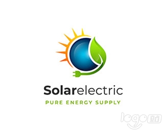 Solar electricty energy logo设计欣赏