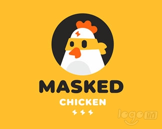MASKED蒙面鸡logo设计欣赏