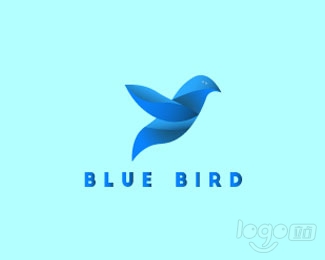 blue bird蓝鸟logo设计欣赏