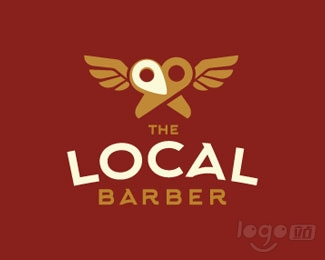 The Local Barber理发店logo设计欣赏