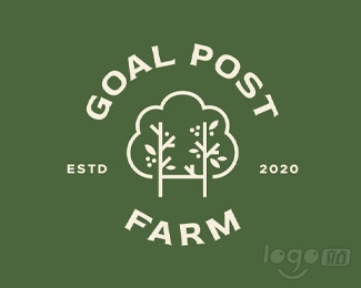 Goal Post Farm农场logo设计欣赏