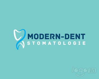 Modern-Dent牙科logo设计欣赏