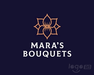 Mara's Bouquets花店logo设计欣赏