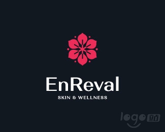 EnReval Skin & Wellness皮肤健康logo设计欣赏