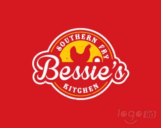 Bessie's Southern Fry Kitchen快餐店logo设计欣赏
