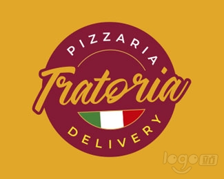Pizzaria Tratoria披萨店logo设计欣赏