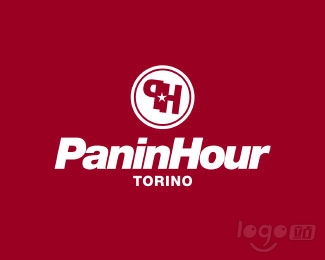 Paninhour三明治店logo设计欣赏