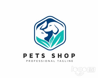 Pets Shop宠物店logo设计欣赏