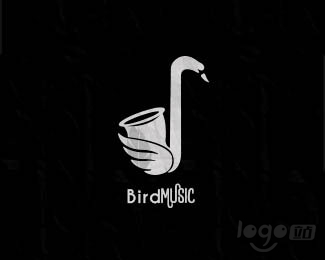 Bird music鸟音乐logo设计欣赏