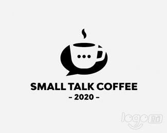 SMALL TALK COFFEE咖啡店logo设计欣赏
