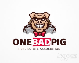 OneBadPig logo设计欣赏