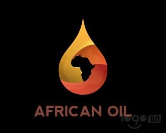 African Oil石油logo设计欣赏