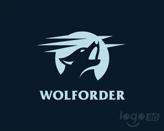 Wolf And Moon狼与月亮logo设计欣赏