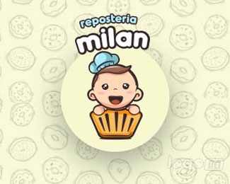 Milan辅食店logo设计欣赏