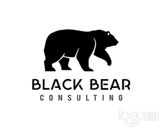 Black Bear Consulting黑熊咨询logo设计欣赏