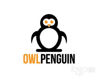 Owl Penguin 猫头鹰企鹅logo设计欣赏