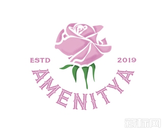Gorgeous Rose玫瑰花logo设计欣赏
