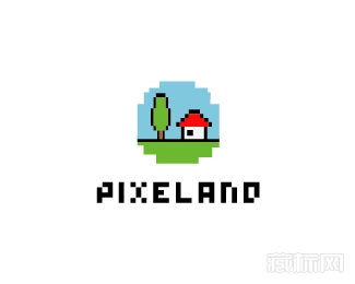 Pixeland像素logo设计欣赏