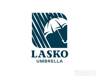 LASKO umbrella雨伞logo设计欣赏