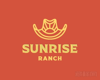 Sunrise Ranch帽子logo设计欣赏