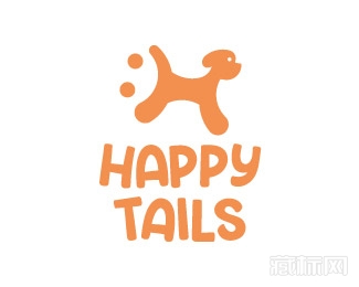 Happy Tails快乐的尾巴logo设计欣赏