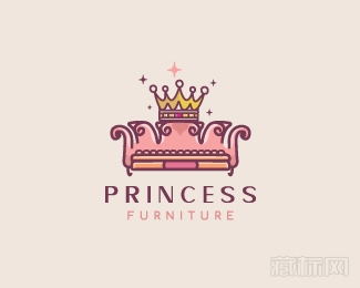 Princess Furniture公主家具logo设计欣赏