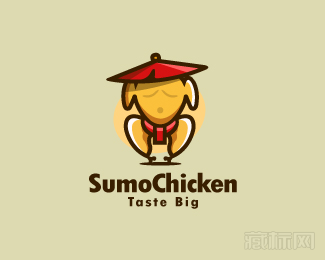Sumo Chicken Taste Big相扑logo设计欣赏