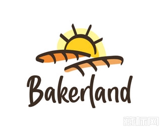 Bakerland面包王国logo设计欣赏