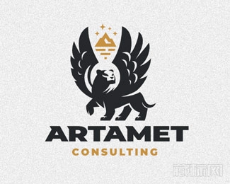 Artamet带翅膀的豹子logo设计欣赏