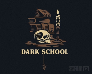 Dark school黑暗学校logo设计欣赏