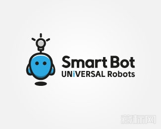 Smart Bot智能机器人logo设计欣赏