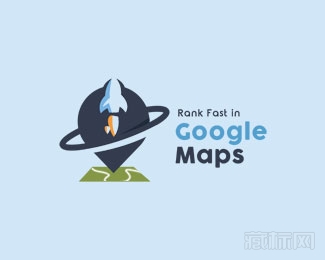 Rank Fast in Google Maps标志设计欣赏