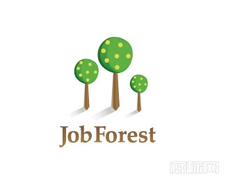 Job Forest育林员logo设计欣赏