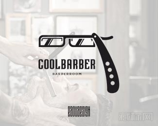 COOLBARBER眼镜logo设计欣赏