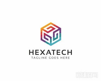 Hexagon六边形logo设计欣赏