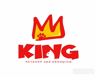 king petshop国王的宠物logo设计欣赏