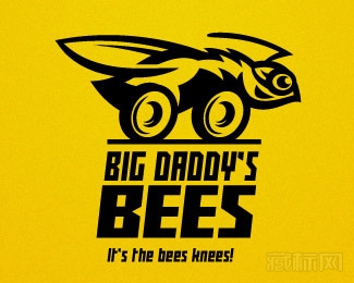 Big Daddy's Bees蜜蜂logo设计欣赏