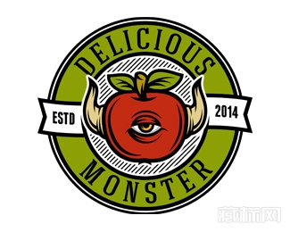 Delicious Monster美味的怪物logo设计欣赏