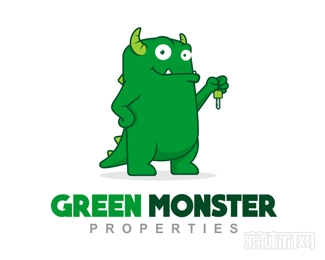 Green Moster绿色怪物logo设计欣赏