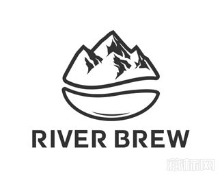 River Brew河流logo设计欣赏