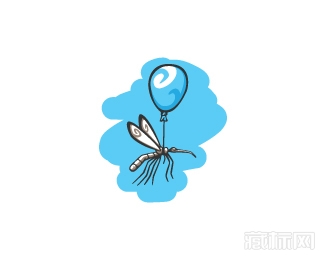 Mosquito蚊子气球logo设计欣赏