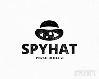 Spyhat旋转眼睛logo设计