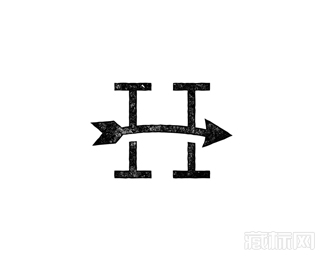 Letter H arrow箭头logo设计欣赏
