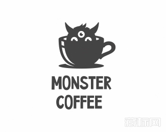 Monster Coffee怪物咖啡logo设计欣赏