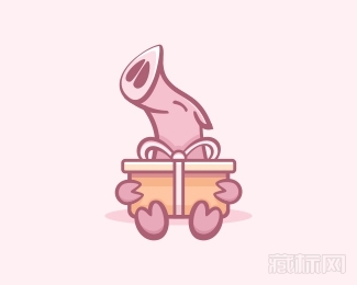Happy pig开心猪logo设计欣赏