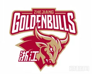 浙江金牛GOLDENBULLS（CBA联赛）logo设计含义