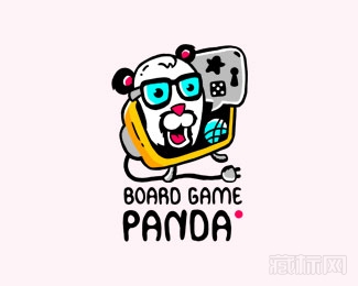 Board Game Panda棋盘游戏熊猫logo设计欣赏