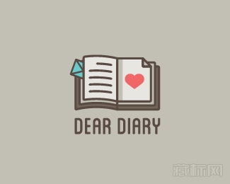Dear Diary亲爱的日记logo设计欣赏